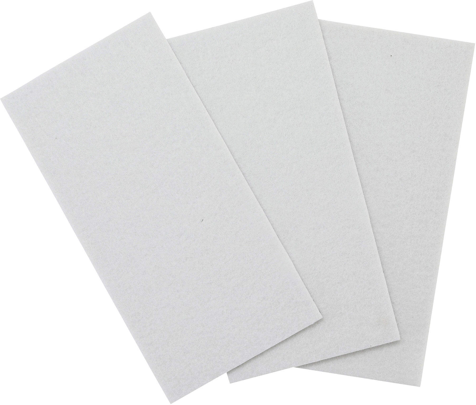 BGS Do it yourself Filzgleiter 80711, Platten, weiß, 100 x 200 mm, 3-tlg.)