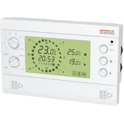 Orbis Zeitschalttechnik SU325700 Thermostat Raumthermostat Aufputz, Wand Tagespr, Thermostat, Weiss