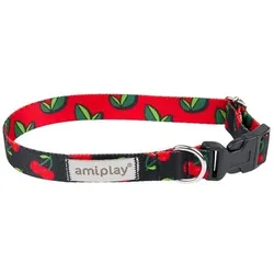 Amiplay BeHappy M Cherry verstellbares Halsband