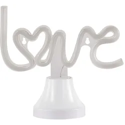 LED Tisch Leuchte Ess Zimmer Deko Neon Schild Party Wand Beleuchtung pink USB Lampe LOVE