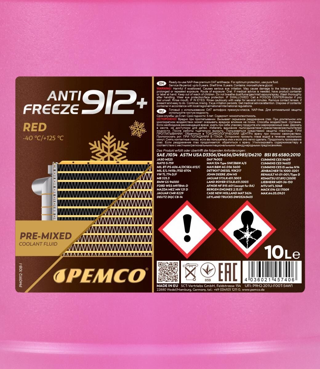 PEMCO PM0912-10 Kühlmittel