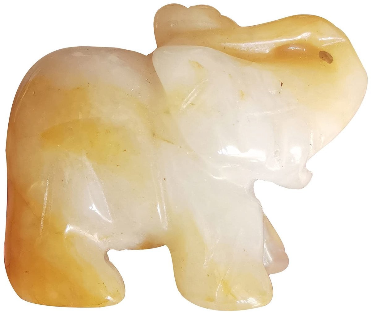 Solidchoice - Handgegraveerd Kristallen Olifant Standbeeld voor op tafel