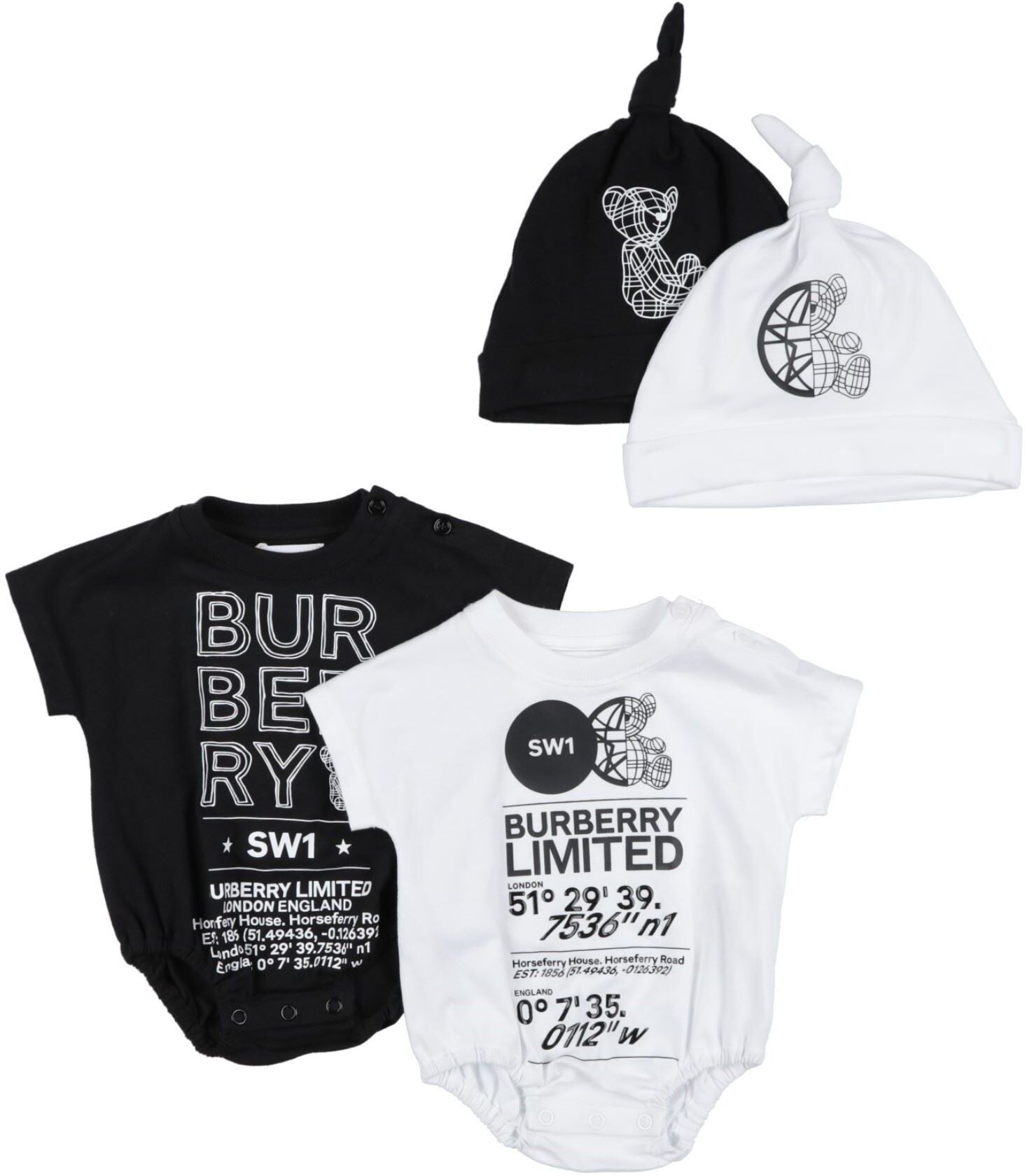 Burberry Set para bebé Niño Blanco 1,12,3,6 Niño