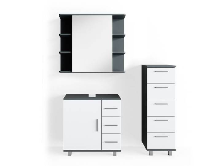 Meubles bain Ilias 3 pièces Anthracite Vicco 31978