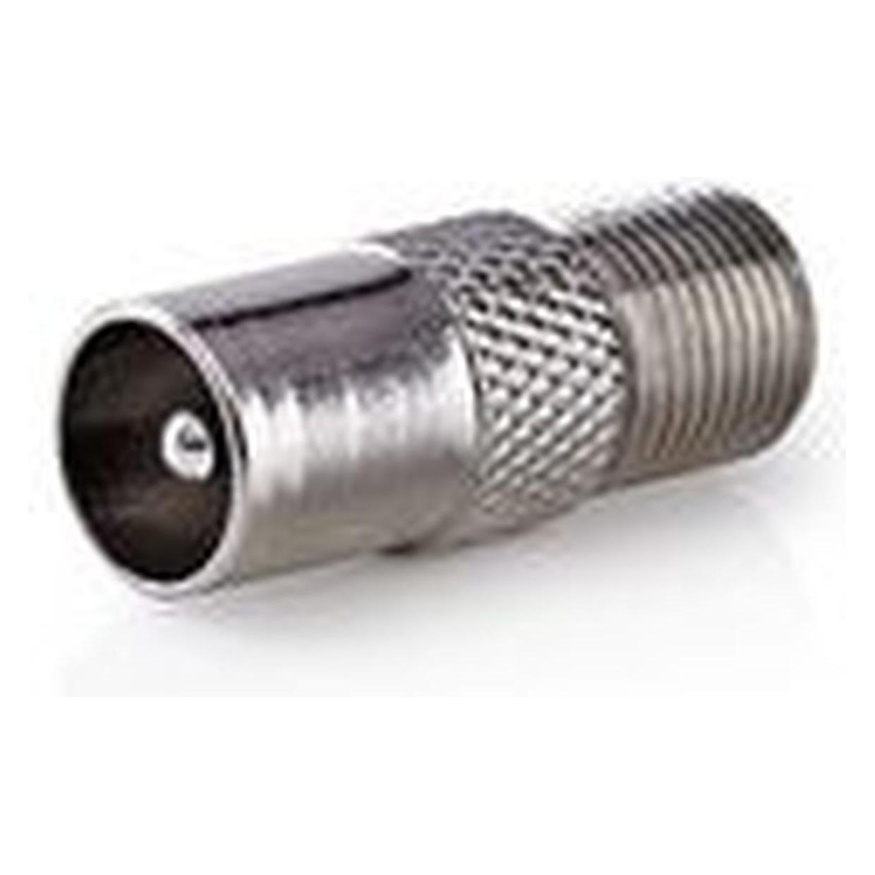 Nedis Adapter Satelite und Anten auf Koaxial Stecker - F Hem (Antennenkabel) (CSGB41954ME)