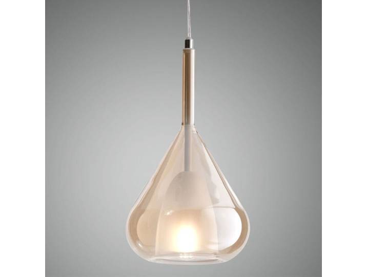 Fabas Luce - Lila LED-Hängeleuchter aus Metall und bernsteinfarbenem Borosilikatglas 3481-40-125 Fabas Luce