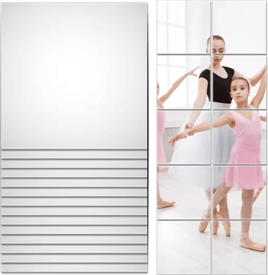 Inspire Curations 10 20 30 Piece Self Adhesive Flexible Mirror Sheets Non Glass DIY Wall Mirror Stickers 30x30cm 30pcs