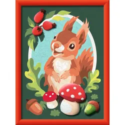 Ravensburger Beschäftigung - CreArt, Malen nach Zahlen mit Gips gießen - Liebes Eichhörnchen