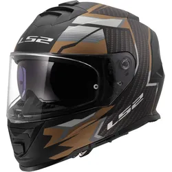 LS2 FF800 Storm II Tracker Integralhelm schwarz-gold - XL (61/62)