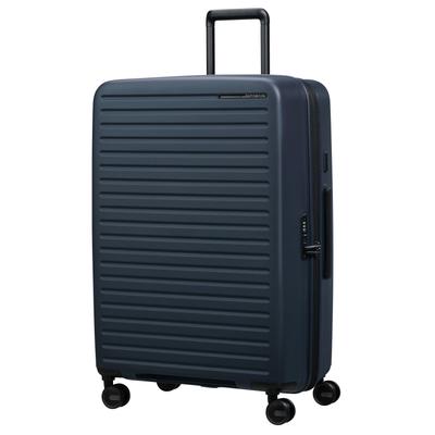Hartschalen-Trolley SAMSONITE "RESTACKD, verschiedene Größen und Farben", Gr. B/H/T: 51cm x 75cm x 29cm 99 l, schwarz (midnight), Polypropylen, unifarben, Koffer, für Urlaub, Reise, Ferien und Geschäftsreise, mit Volumenerweiterung