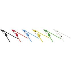 VOLTCRAFT MSB-300 Messleitungs-Set Lamellenstecker 4 mm Silikon 2.00 m 12 St. MSB-300-2