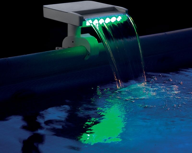 Cascade piscine Intex LED multicolore Luxe