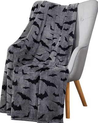 Inspire Curations Black Bats Soft Flannel Throw Blanket ty02 70x100cm