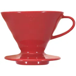 Hario Keramik Drip V60-01 Rot, Kaffeebereiter, Rot