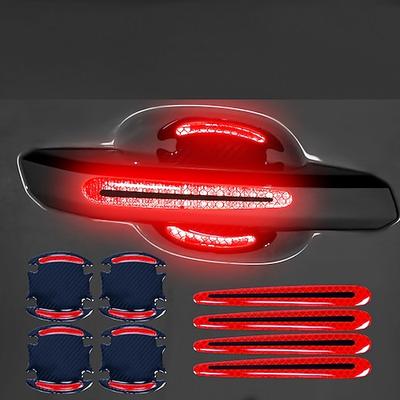 8 stücke aufkleber band öffnen aufkleber autotür auto reflektierende 3d universal auto zubehör streifen sicherheit