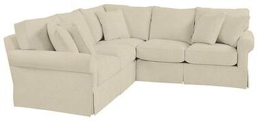 Baldwin 3-Piece Corner Sectional - Gowan Coconut InsideOut - Ballard Designs