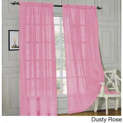 Elegant Comfort 84-inch Window Sheer Curtain Panel Pair - 60 x 84