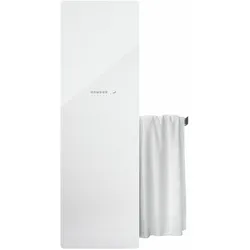 Zehnder Design-Heizkörper Deseo Verso elektrisch, weiß, 1500x95x475 mm, mit Handtuchhaltern, Infrarot-Technologie, spritzwassergeschützt IP 45