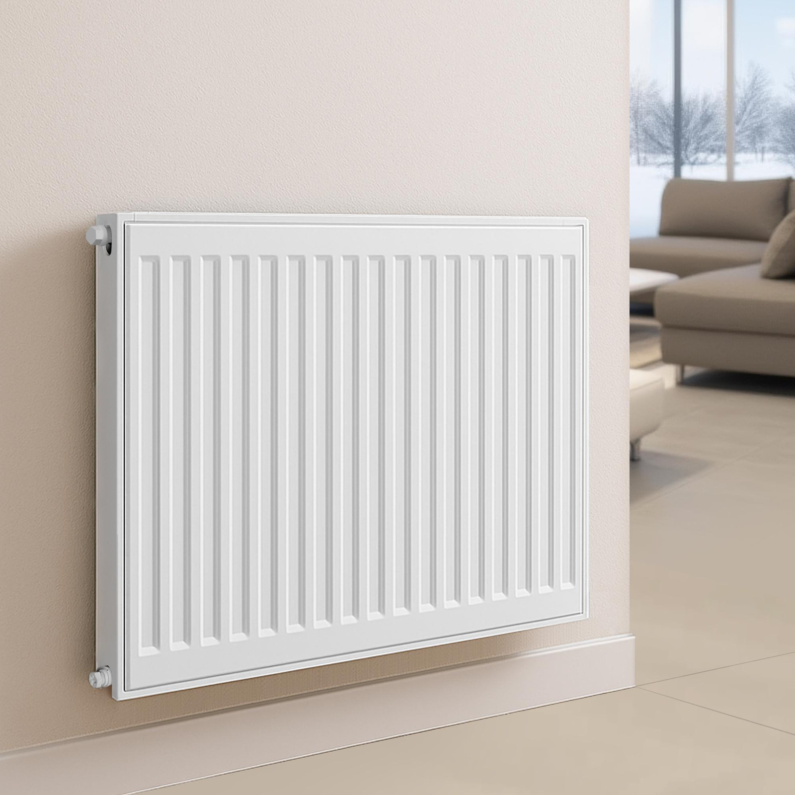 Belrad Universele Radiator Type 11 met 6 Aansluitingen voor Wandmontage