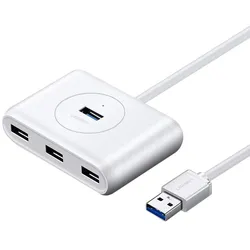 Ugreen USB 3.2 Gen 1 HUB 4x USB Verteiler Super Speed Adapter USB-HUB, weiß