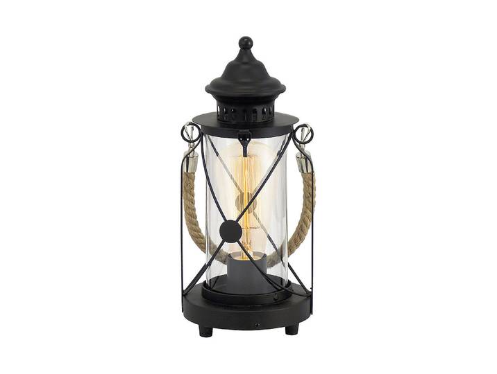 Eglo Tischlampe Bradford Schwarz ⌀ 14 × 33 cm