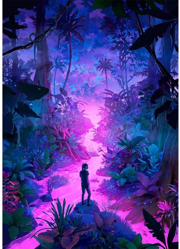 iello Puzzle Universe 1000 pcs - Neon Forest