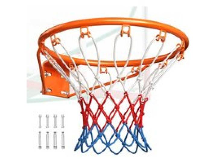 VEVOR Panier de Basket Diamètre Extérieur 483 mm Cerceau de Basket-ball en Acier au Carbone avec Filet But de Basket-ball Mural Pièce de Remplacement pour Entraînement Basket-ball Extérieur Intérieur