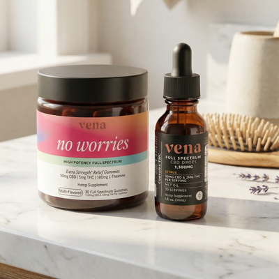 VenaCBD.com Unwind From the Grind Bundle: No Worries + Tincture