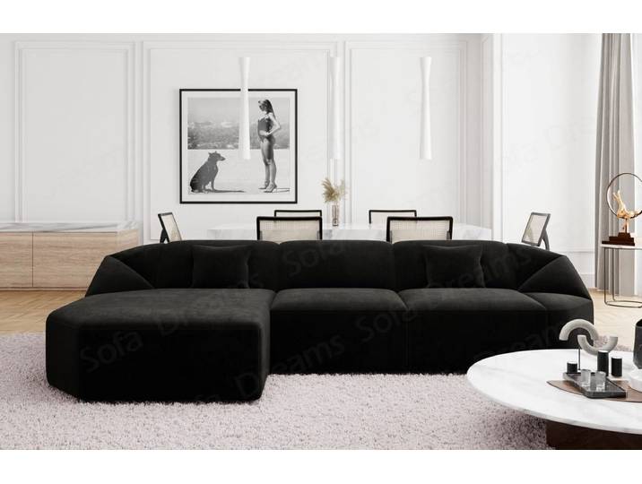 Stoff Ecksofa Cabrera L-Form Kurz