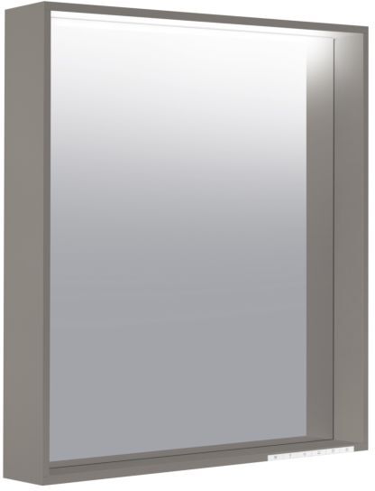 Keuco X-Line Lichtspiegel 33298292000, Inox, 650x700x105mm, LED-Beleuchtung und Spiegelheizung