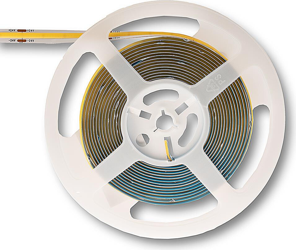 V-TAC VT-COB 280 LED-strip, 5 meter, COB, 10W/meter, 24V, 950Lm/meter, koud wit, 6400K, IP20, 8mm - 212654