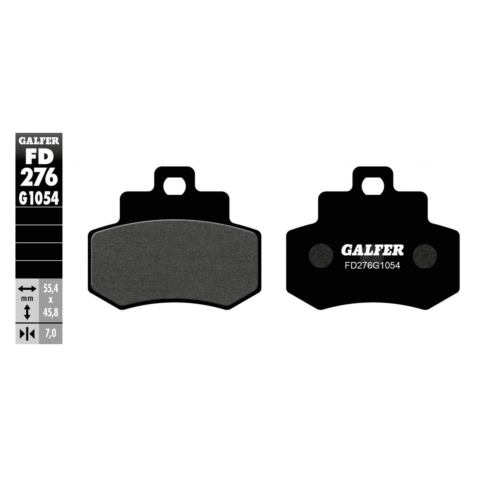 Galfer Bike GALFER Bremsbelag FD276 G1054 - Organisch Standard, Satz, hinten KYMCO Grand Dink 250, Bj. 02 (Organisch (Resin)) (FD276-G1054)