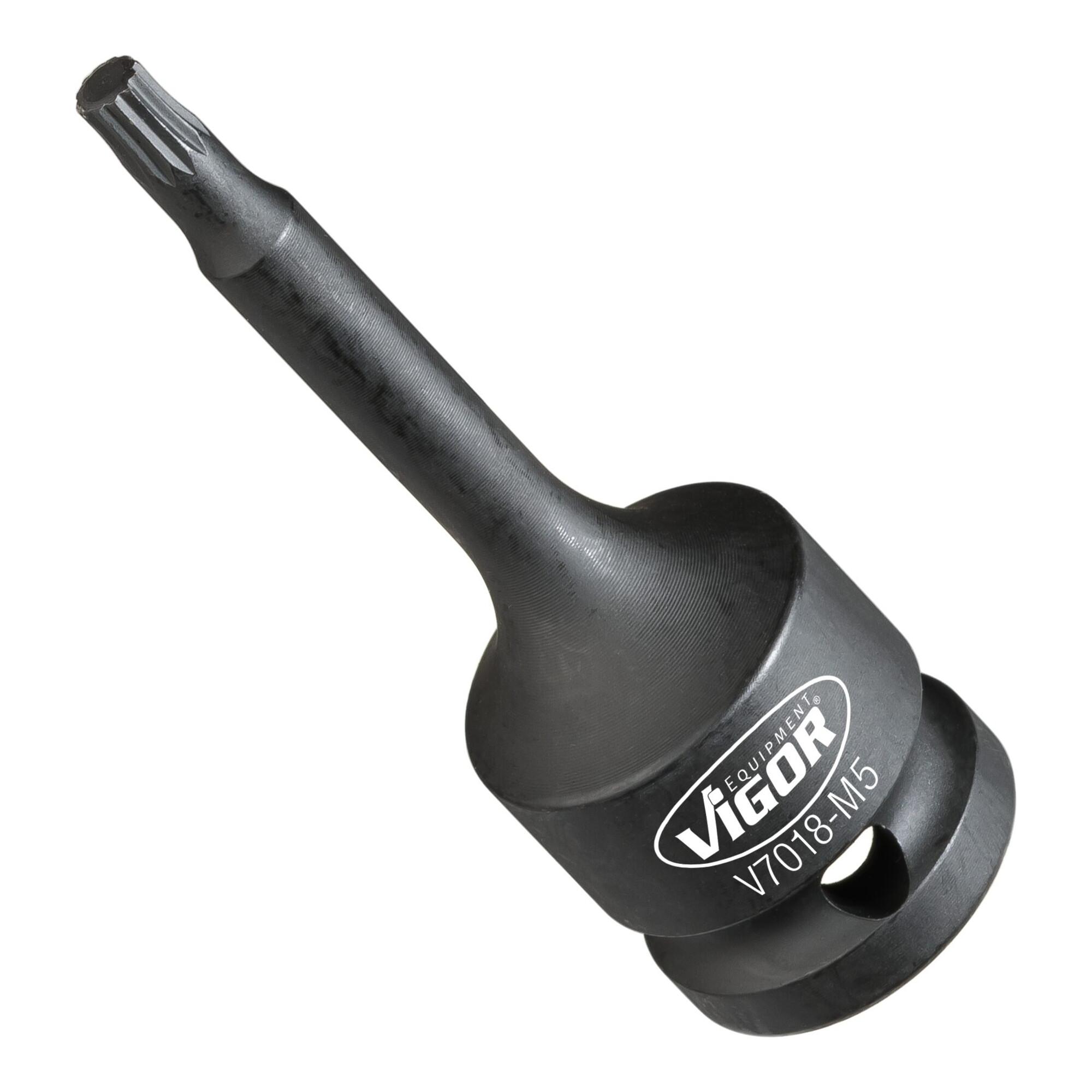 VIGOR Kraft-Schlagschrauber-Einsatz-Sortiment für Innenvielzahn Profil (XZN) V7018-M5)