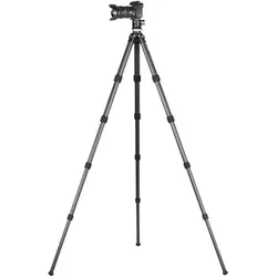 Leofoto LS-325CEX Ranger Carbon-Stativ mit Nivelliersockel (Carbon), Stativ, Schwarz