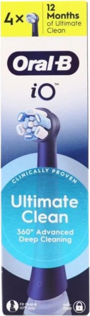 Oral-B iO Ultimate Clean Recargas Preto 4 unidades