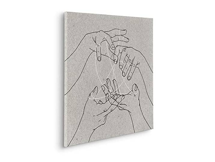 Komar Keilrahmenbild im Echtholzrahmen - Puppet Show - Größe 60 x 60 cm - Wandbild, Kunstdruck, Wanddekoration, Design, Wohnzimmer, Schlafzimmer