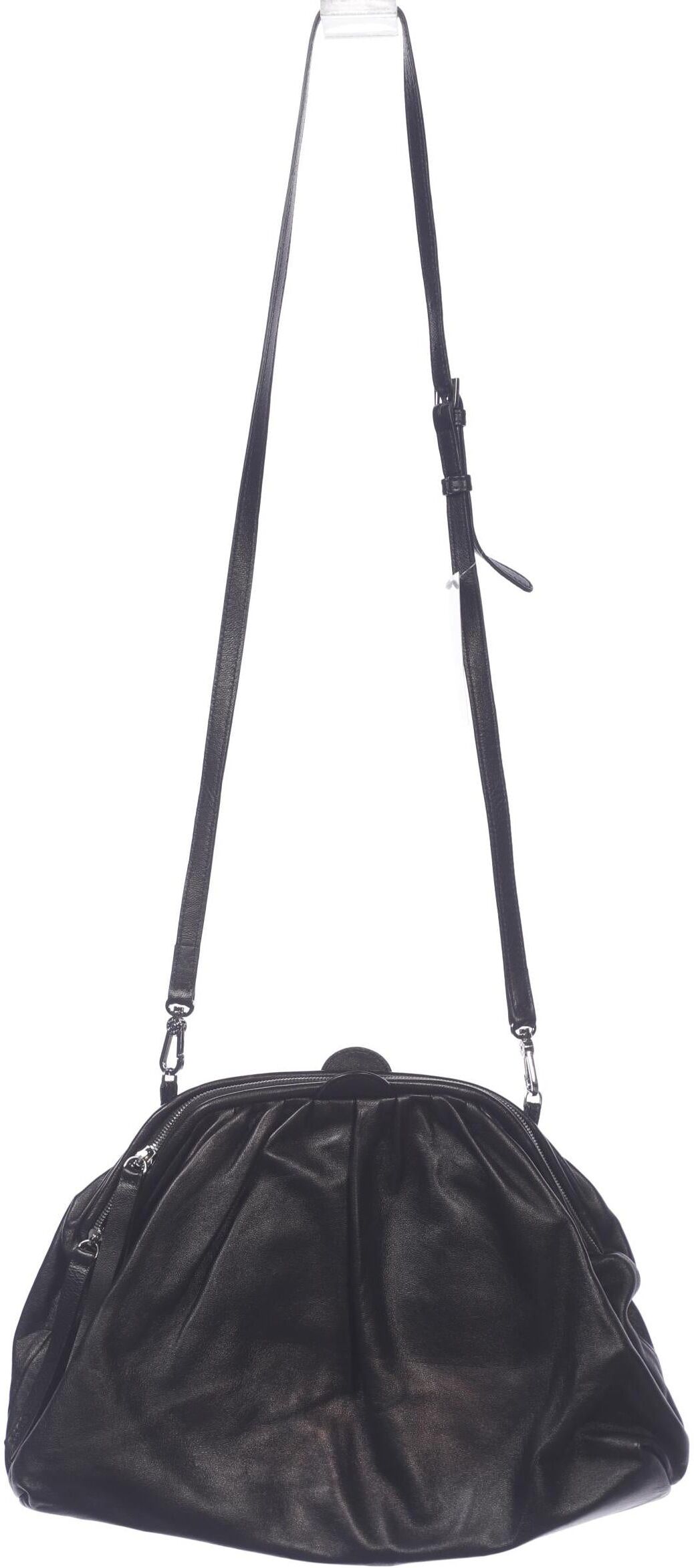 Abro Damen Handtasche gross Leder, Schwarz, Leder - Second Hand