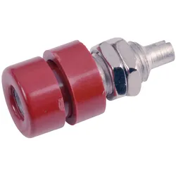 BIL 30 RT - Einbaubuchse, 4 mm, Lötanschluss, rot