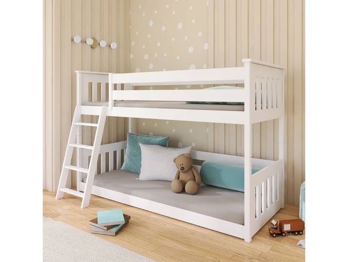 Lit superposé Petits-meubles - Timeo - 208 x 97 x 130cm - Blanc