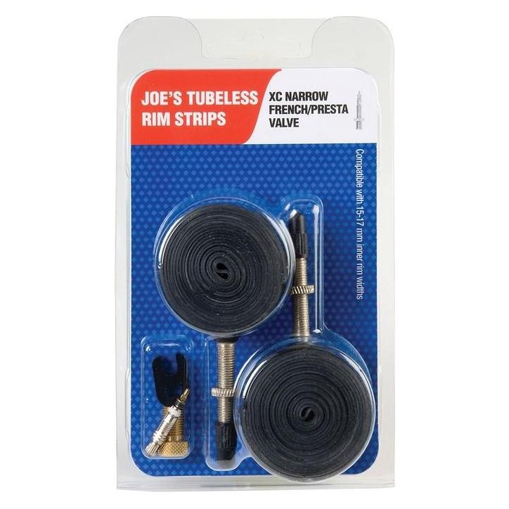 Joe's Satz von 2 Felgenbändern für Presta-Ventile (17 mm) (33292)