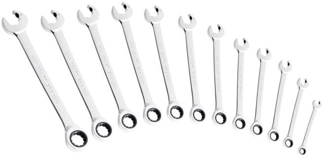 Clé à double cliquet Kraftwerk, jeu de 12 pièces (3401-54)