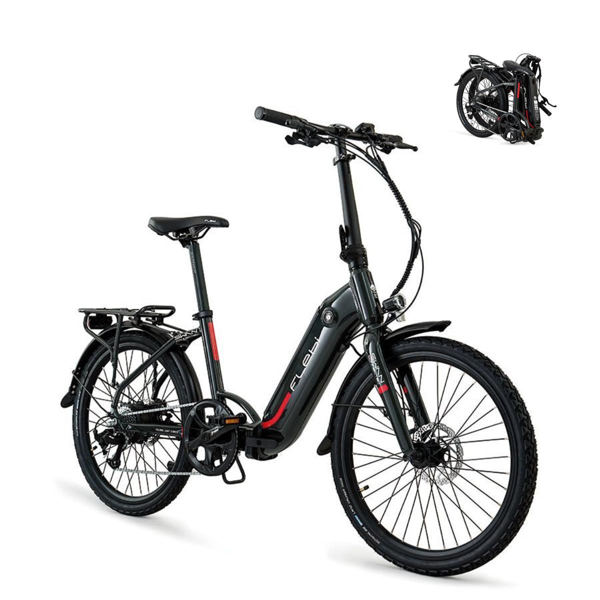 Elektro-Tourenrad Swan 24" Grau | Reichweite 70km - Akku 10,4Ah