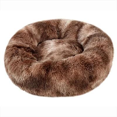 Inspired Living Ultra Soft Plush Round Pet Bed For Dogs & Cats (1635 In) 11 15.75 In