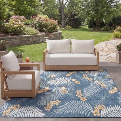 SAFAVIEH Sunrise Reese Indoor/Outdoor Waterproof Rug