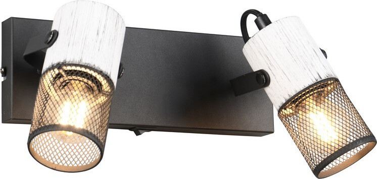 Trio Tosh Design opbouwspot 2-lichts voor wandmontage