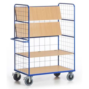 Rollcart Etagenwagen 08-7817, mit faltbaren Böden, 4 Etagen, 1000 x 800 mm, Tragkraft 600kg