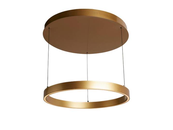 Led-Pendelleuchte Layla Pendant, Goldfarben, Metall, rund, 11.5 cm, Lampen & Leuchten, Innenbeleuchtung, Hängeleuchten, Pendelleuchten