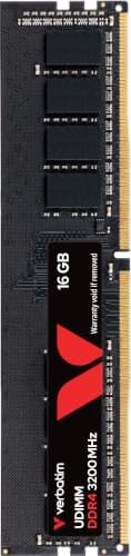 Verbatim 16 GB DDR4 3200 MHz 288Pin 1.2V CL22 UDIMM Desktopgeheugen