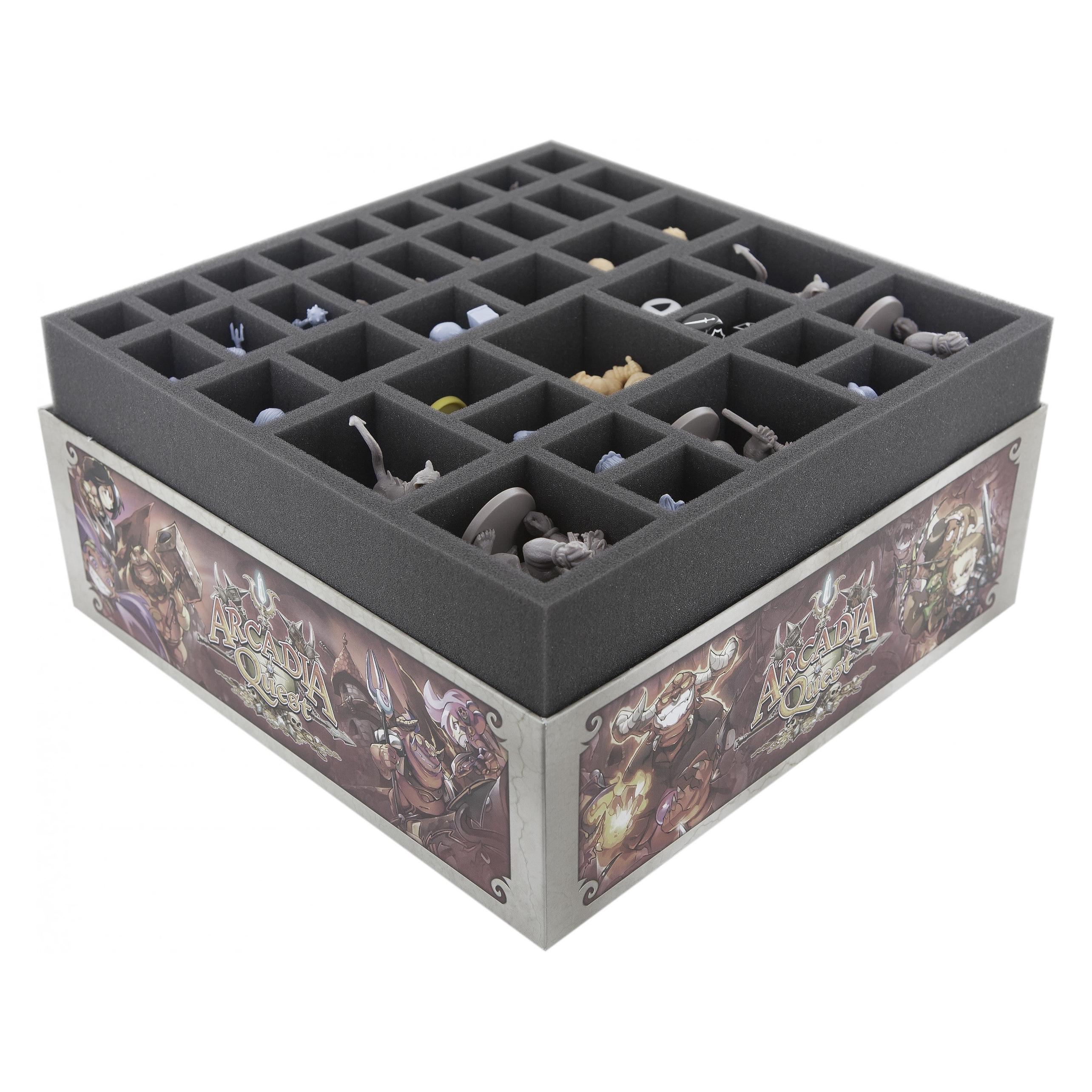 Feldherr AG18SET - Schaumstoff-Set für Arcadia Quest: Inferno Grundkasten ohne Spielplanteile (Schaumstoff) (AG18SET)