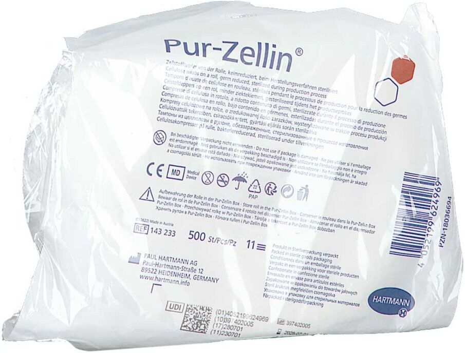Pur-zellin 4x5 Cm Keimreduziert Rolle